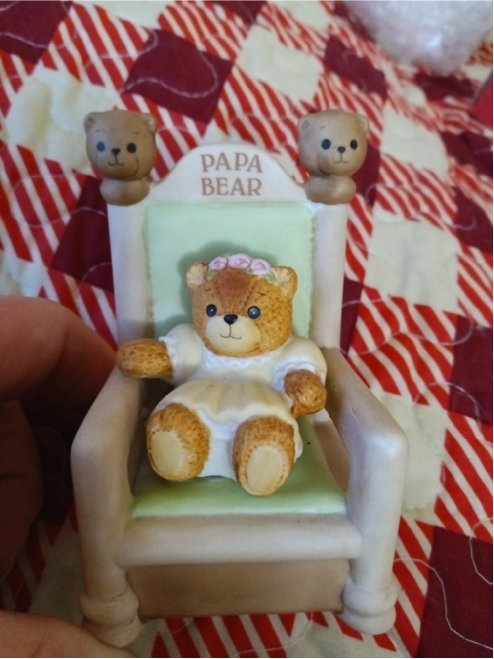 Lucy & Me Papa Bear Goldilocks Enesco Lucy Rigg 1996 Rare Signed Collecters